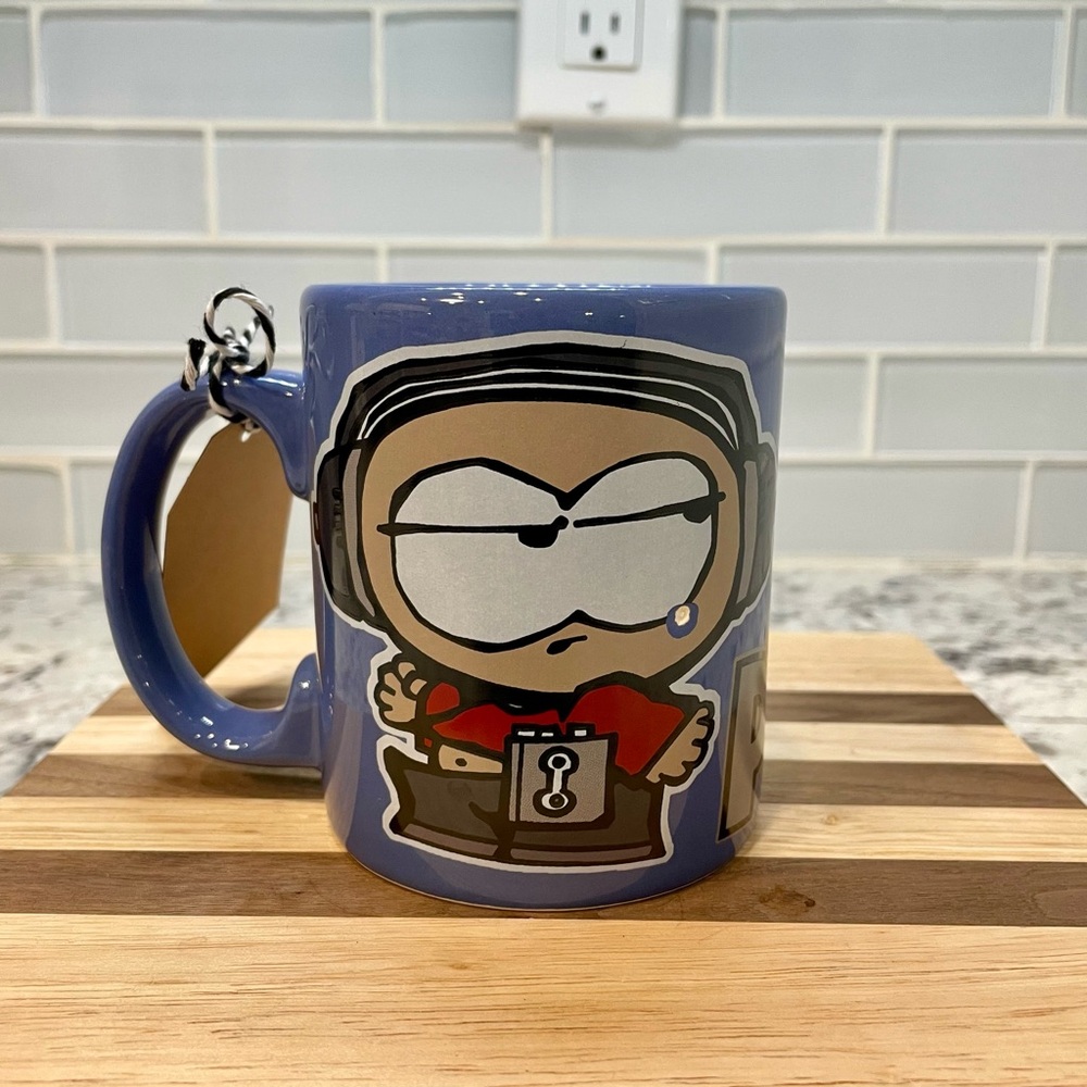 South Park Eric Cartman "You Gotta Problem" 12 oz Blue Ceramic Mug